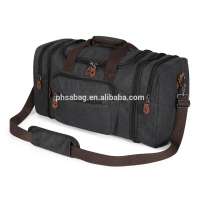 China SupplierLarge Canvas Travel Tote Luggage Men's Weekender Duffle Bag